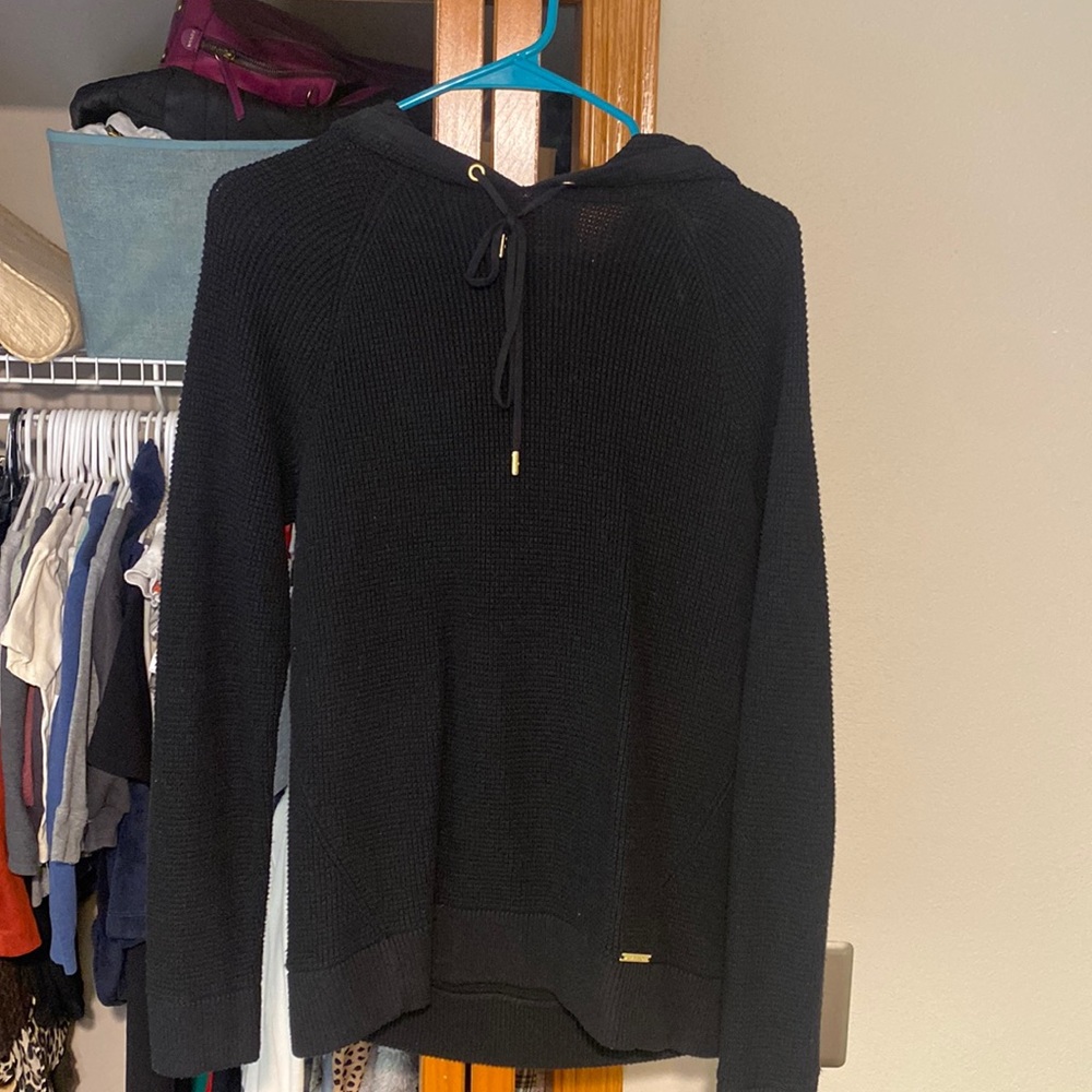 Michael Kors Black Hooded Sweater